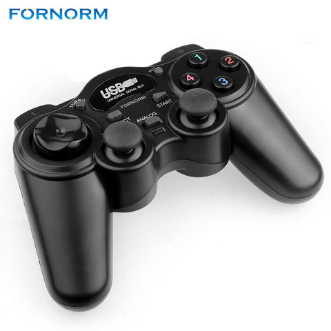FORNORM Double Vibration USB  Gamepad Controller Wired Controller for Windows PC Laptop Computer comfort control Gamepad