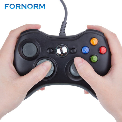 FORNORM USB Wired Gamepad Controller Gamepad Joypad For Microsoft Xbox 360 WII PS3 Slim PC Windows Joystick For Game Lovers