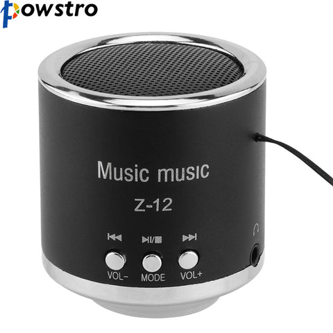 Black Portable Mini Speaker Rechargeable Digital Music FM Radio MP3/4 Player USB Disk Support Aluminum Alloy CE approved