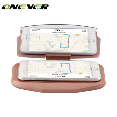 Onever Car HUD Head Up Display Projector Phone GPS Navigation Holder Multifunctional Reflection Projector for Smart Phones