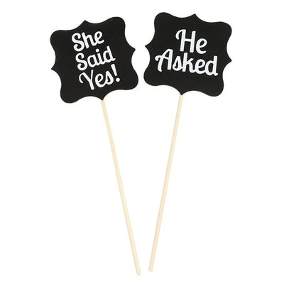 Wood Wedding Gift She Said Yes Sign Accessories