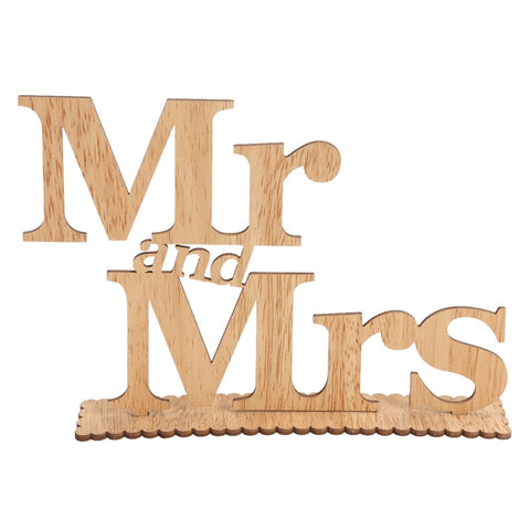 Mr and Mrs Wooden Letters Wedding Decoration