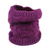Women Men Winter Warm Infinity Cable Woolen Knitted Neck Cowl Collar Scarf Shawl