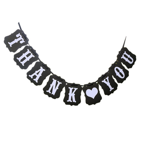 THANK YOU Card Paper Bunting Banner Wedding Party Favors