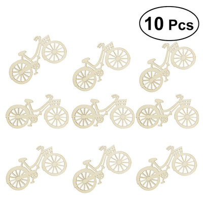 10pcs Wooden Bicycle Wood Craft for Rustic Theme Wedding Party Home Decor