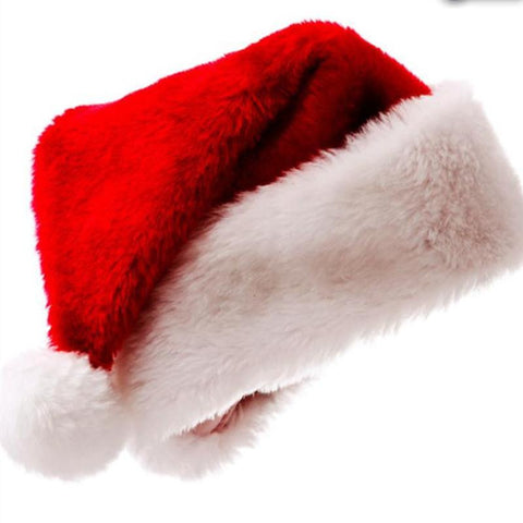 Fashion High Quality Christmas hat Plush Christmas Santa Claus Hat Christmas goods