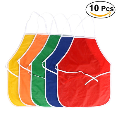 10PCS Artists Fabric Aprons for Children Crafts Art Painting Activity