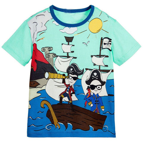 Baby Boys Clothes Children T shirts Summer 2018 Brand Toddler Boys Tops Character Pattern Boy Tshirt Fille Kids Clothing