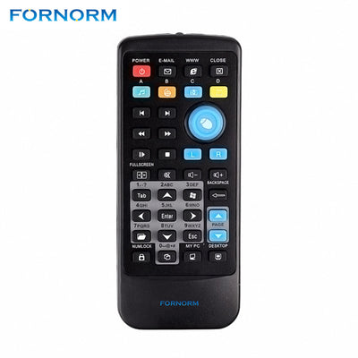 FORNORM Mini USB Wireless PC Remote Control 2.4Ghz 18M Media Center Controller Mouse for Windows PC Computer Laptop