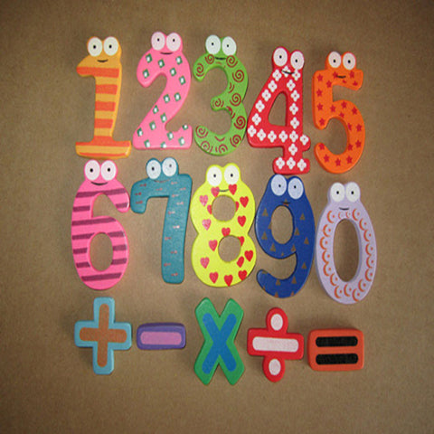 Magnetic Wooden Numbers Math Set Digital Baby Educational Toy