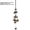 1 Pcs Buddha Statue Pattern Bell Blessing Feng Shui Wind Chime for Good Luck Fortune Home Car Hanging Decor Gift Crafts