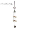 1 Pcs Buddha Statue Pattern Bell Blessing Feng Shui Wind Chime for Good Luck Fortune Home Car Hanging Decor Gift Crafts