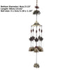 1 Pcs Buddha Statue Pattern Bell Blessing Feng Shui Wind Chime for Good Luck Fortune Home Car Hanging Decor Gift Crafts