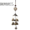 1 Pcs Buddha Statue Pattern Bell Blessing Feng Shui Wind Chime for Good Luck Fortune Home Car Hanging Decor Gift Crafts