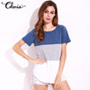 Women Summer Tshirt Stripe Short Sleeve Tee Shirts Leisure Fashion Clothes Loose Blusas O Neck Joggers T Shirt Top Plus Size 5XL