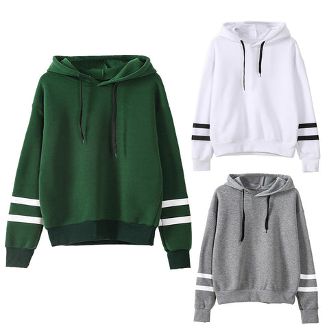 Womens Long Sleeve Hoodie Sweatshirt Jumper Hooded Pullover Tops Blouse