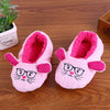 Women Ladies Cotton Warm Indoor Slippers Soft Plush Christmas Shoes