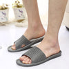 Man Stripe Flat Bath Slippers Summer Sandals Indoor & Outdoor Slippers