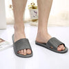 Man Stripe Flat Bath Slippers Summer Sandals Indoor & Outdoor Slippers