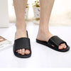 Man Stripe Flat Bath Slippers Summer Sandals Indoor & Outdoor Slippers
