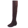 Women Winter Autumn Flat Boots Shoes High Leg Suede Short Long Boots