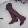 Women Winter Autumn Flat Boots Shoes High Leg Suede Short Long Boots