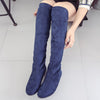 Women Winter Autumn Flat Boots Shoes High Leg Suede Short Long Boots