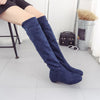 Women Winter Autumn Flat Boots Shoes High Leg Suede Short Long Boots