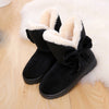 Bowknot Warm Women Flats Shoes Snow Women Boots Autumn Winter Shoes Fashion