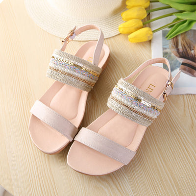 Women Bohemia Slippers Flip Flops Flat Sandals Toe Beach Gladiator Ankle Shoes