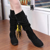 Women Heighten Platforms Thigh High Tessals Boots Motorcycle Shoes