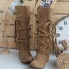 Women Heighten Platforms Thigh High Tessals Boots Motorcycle Shoes