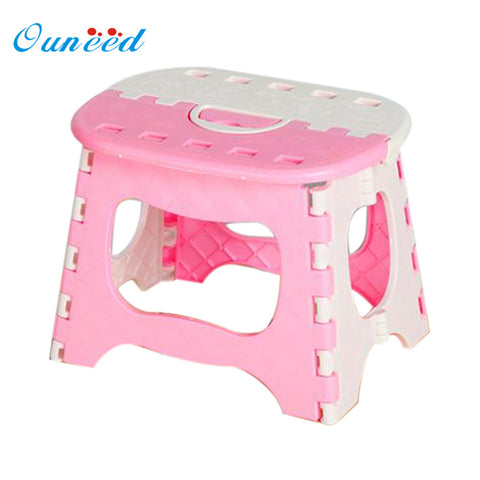 OUNEED Plastic Multi Purpose Folding Step Stool Home Train Outdoor Storage   Portable folding stool U6914