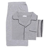 Ekouaer Elegant Pajama Autumn Spring Men Patchwork Sleepwear Long Sleeve Tops With Elastic Waist Long Pants Pajama Sets