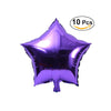 10pcs 18 inch Five-Point Star Foil Balloon Party Mylar Balloons for Valentin's Day Wedding Birthday Party Decoration