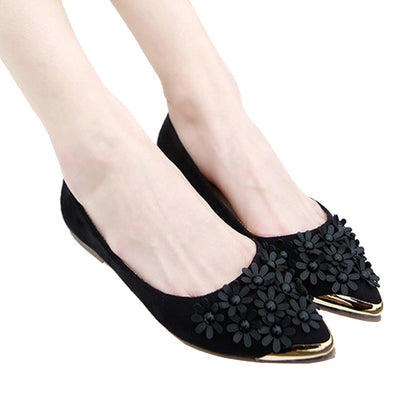 HEE GRAND 2018 New Summer Women Fashion Flats with Flowers Professional Causal Shoes Female Pregnant Women Flats XWD6354