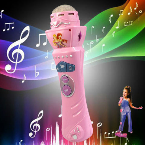 Wireless Girls Boys LED Microphone Karaoke Singing Kid Funny Music Toy