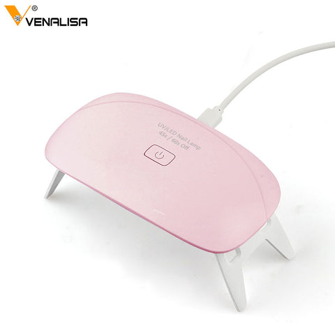 #86213 Venalisa LED UV Lamp Cure Gel Nail Polish Drying Mini Nail Lamp USB Power Cable Ice Lamp Nail Dryer