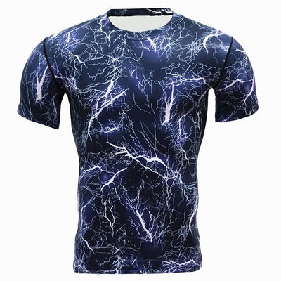 Cool T-shirt Men 3D Printed Tshirt Casual Short Sleeve Summer Tops Tees Men's Tights Gyms Compression Fitness T shirt Fashion