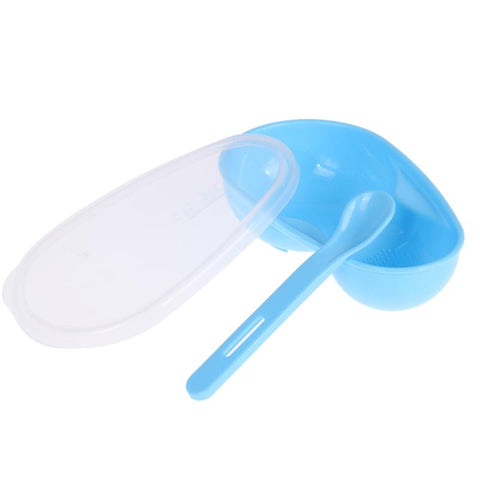 2Pcs/set Baby Suction Bowl Dishes with Spoon Baby Training Bowl Spoon Set for Toddler Newborn Kids Safety Dinnerware Set