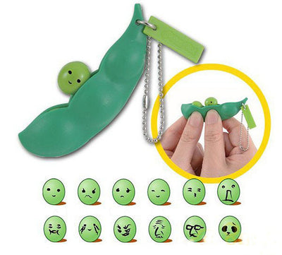 Fun Beans Squeeze Toys Pendants Anti Stressball Squeeze Funny Gadgets