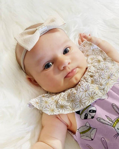 Infant Baby Girls Easter Cartoon Rabbit Print Romper Jumpsuit Playsuit Outfits