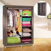 Modern Simple Wardrobe DIY Nonwoven fold Portable Storage Cabinet Fabric Folding Cloth Ward Storage with retail Box