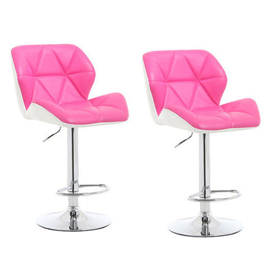 DOORSACCERY 2pcs/set 3 Colors Pu Leather Lift Height Bar Chair Square Shaped Chair For Party Free Shipping In DE FR