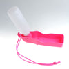 Potable Pet Dog Cat Water Feeding Drink Bottle Dispenser 250ml Pink