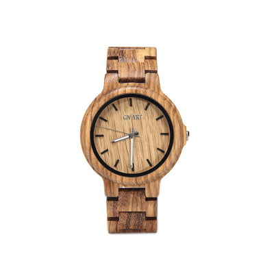 Fashion Wristwatch Novelty Natural Wooden Watch Minimalist Genuine Men Handmade with Bracelet Clasp Casual Quartz Watches