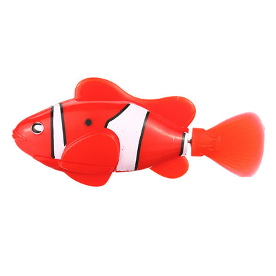 Flashy Electronic Fish Pets Robot Swimming Fish Wonderful Electric Clownfish
