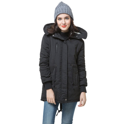 Winter Fashion Women's Fleece Parka Warm Coat Hoodie Overcoat Long Jacket