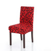 High Quality Stretch Removable Washable Short Dining Chair Cover Soft Milk Silk Spandex Printing Chair Cover Slipcover for Wedding Party Hotel Dining Room Ceremony Chair Seat Covers