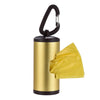 Colorful Pet Poop Holder Dog Waste Dispenser Aluminum Tube Includes 15pcs Waste Bags Refillable
